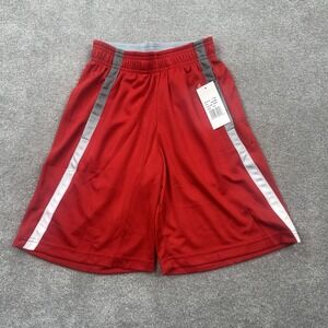 Pennant Youth Athletic Shorts Size M Red Activewear Sports Gym
